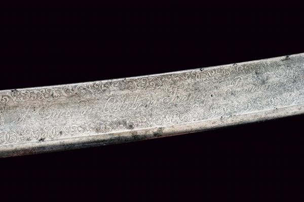 Sciabola da colonnello onorario degli ussari della guardia appartenuta al re Francesco II  - Asta Rare Armi Antiche e Militaria da tutto il mondo - Associazione Nazionale - Case d'Asta italiane