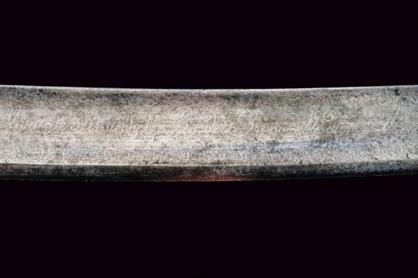 Sciabola da colonnello onorario degli ussari della guardia appartenuta al re Francesco II  - Asta Rare Armi Antiche e Militaria da tutto il mondo - Associazione Nazionale - Case d'Asta italiane
