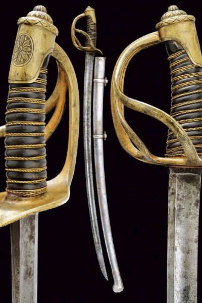 Spada da ufficiale di cavalleria  - Asta Rare Armi Antiche e Militaria da tutto il mondo - Associazione Nazionale - Case d'Asta italiane