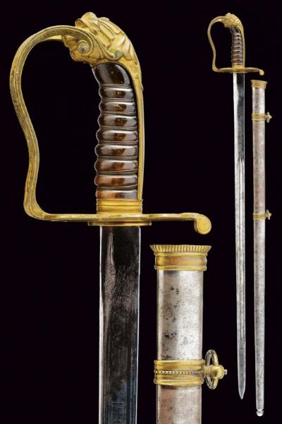 Spada da ufficiale della Guardia Civica Mod. 1847  - Asta Rare Armi Antiche e Militaria da tutto il mondo - Associazione Nazionale - Case d'Asta italiane