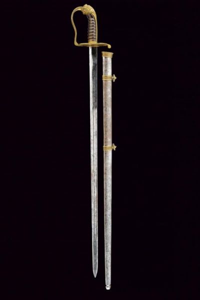 Spada da ufficiale della Guardia Civica Mod. 1847  - Asta Rare Armi Antiche e Militaria da tutto il mondo - Associazione Nazionale - Case d'Asta italiane