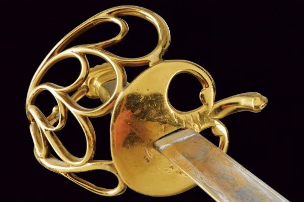 Spada da comandante della Guardia Nobile  - Asta Rare Armi Antiche e Militaria da tutto il mondo - Associazione Nazionale - Case d'Asta italiane