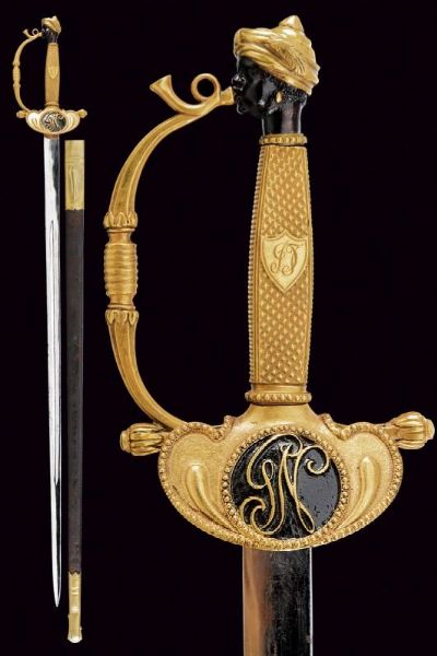 Spada da trombetto della guardia nobile  - Asta Rare Armi Antiche e Militaria da tutto il mondo - Associazione Nazionale - Case d'Asta italiane