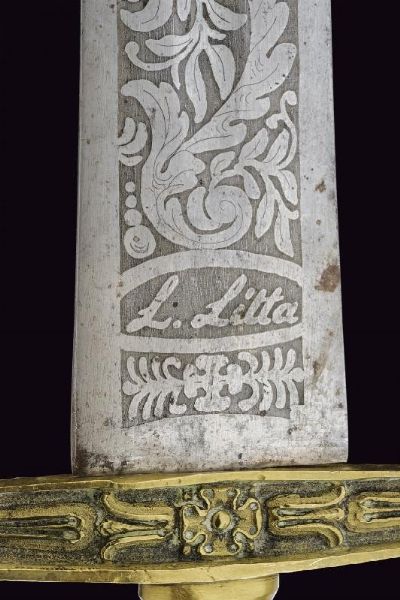 Interessante daga della Guardia Nazionale di Milano mod. 1848  - Asta Rare Armi Antiche e Militaria da tutto il mondo - Associazione Nazionale - Case d'Asta italiane