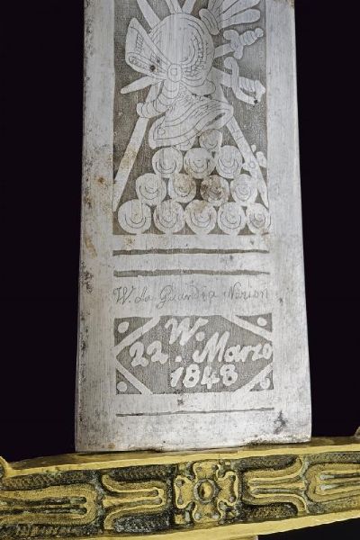 Interessante daga della Guardia Nazionale di Milano mod. 1848  - Asta Rare Armi Antiche e Militaria da tutto il mondo - Associazione Nazionale - Case d'Asta italiane