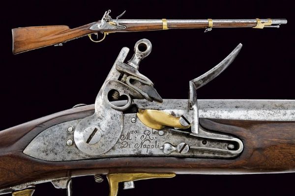 Fucile a pietra focaia  - Asta Rare Armi Antiche e Militaria da tutto il mondo - Associazione Nazionale - Case d'Asta italiane