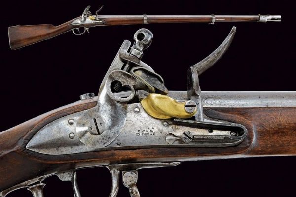 Fucile a pietra focaia  - Asta Rare Armi Antiche e Militaria da tutto il mondo - Associazione Nazionale - Case d'Asta italiane
