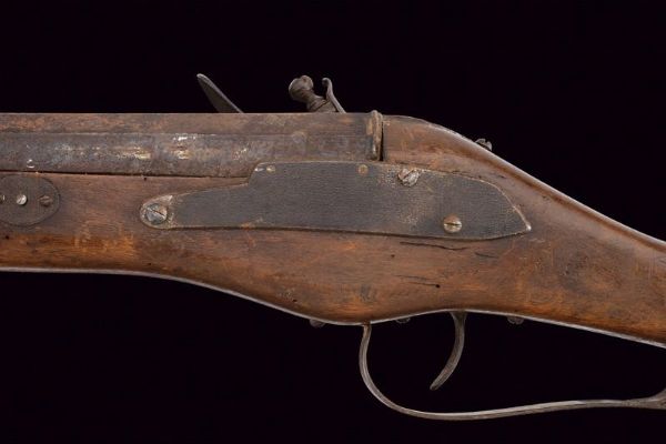 Archibusone a pietra composito  - Asta Rare Armi Antiche e Militaria da tutto il mondo - Associazione Nazionale - Case d'Asta italiane