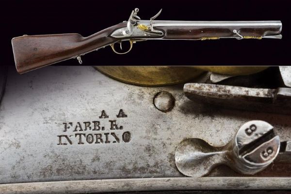 Raro fucile corto a pietra focaia  - Asta Rare Armi Antiche e Militaria da tutto il mondo - Associazione Nazionale - Case d'Asta italiane