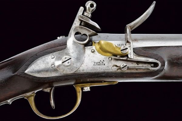 Raro fucile corto a pietra focaia  - Asta Rare Armi Antiche e Militaria da tutto il mondo - Associazione Nazionale - Case d'Asta italiane