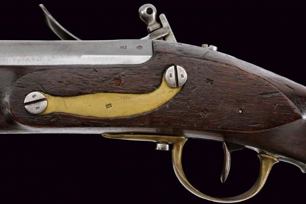 Raro fucile corto a pietra focaia  - Asta Rare Armi Antiche e Militaria da tutto il mondo - Associazione Nazionale - Case d'Asta italiane