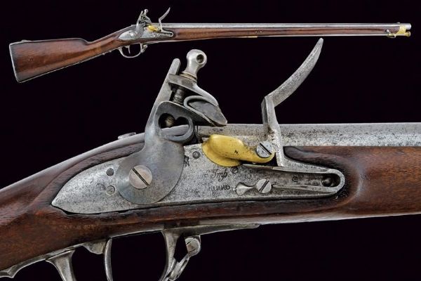 Fucile a pietra focaia  - Asta Rare Armi Antiche e Militaria da tutto il mondo - Associazione Nazionale - Case d'Asta italiane