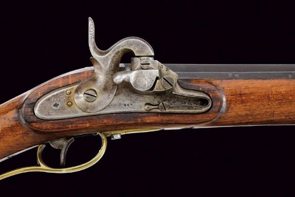 Raro Jagerstutzen Mod. 1842 con sistema Augustin  - Asta Rare Armi Antiche e Militaria da tutto il mondo - Associazione Nazionale - Case d'Asta italiane