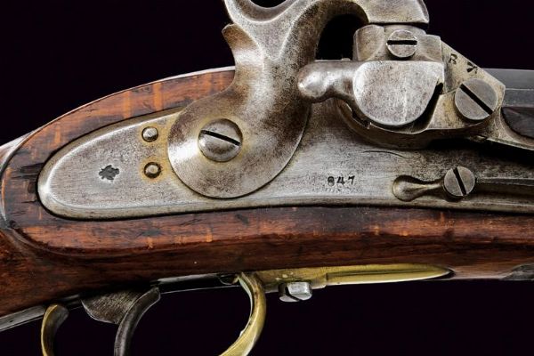 Raro Jagerstutzen Mod. 1842 con sistema Augustin  - Asta Rare Armi Antiche e Militaria da tutto il mondo - Associazione Nazionale - Case d'Asta italiane