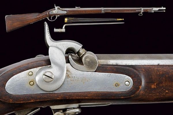 Fucile a luminello Lorenz da fanteria Mod.1854/II con baionetta  - Asta Rare Armi Antiche e Militaria da tutto il mondo - Associazione Nazionale - Case d'Asta italiane