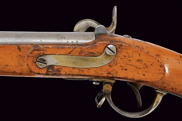 Infanteriegewehr M. 1842 con baionetta  - Asta Rare Armi Antiche e Militaria da tutto il mondo - Associazione Nazionale - Case d'Asta italiane