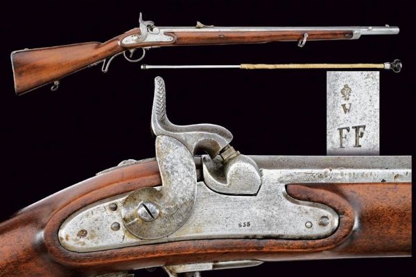 Jagerstutzen Mod. 1854 Lorenz  - Asta Rare Armi Antiche e Militaria da tutto il mondo - Associazione Nazionale - Case d'Asta italiane