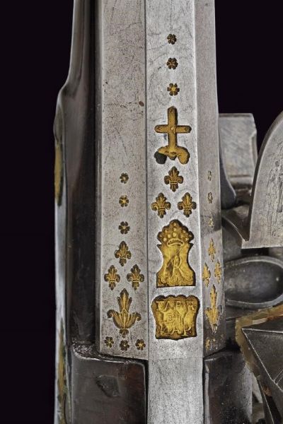 Bel paio di pistole a pietra focaia alla micheletta da ufficiale  - Asta Rare Armi Antiche e Militaria da tutto il mondo - Associazione Nazionale - Case d'Asta italiane