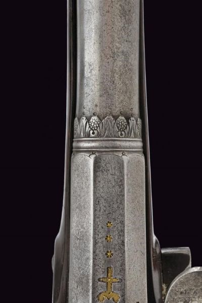 Bel paio di pistole a pietra focaia alla micheletta da ufficiale  - Asta Rare Armi Antiche e Militaria da tutto il mondo - Associazione Nazionale - Case d'Asta italiane