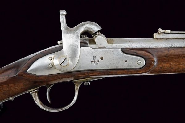 Rara carabina da bersaglieri a luminello Mod. 1856  - Asta Rare Armi Antiche e Militaria da tutto il mondo - Associazione Nazionale - Case d'Asta italiane