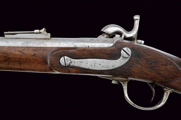 Rara carabina da bersaglieri a luminello Mod. 1856  - Asta Rare Armi Antiche e Militaria da tutto il mondo - Associazione Nazionale - Case d'Asta italiane
