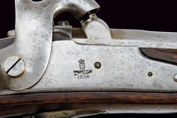Rara carabina da bersaglieri a luminello Mod. 1856  - Asta Rare Armi Antiche e Militaria da tutto il mondo - Associazione Nazionale - Case d'Asta italiane