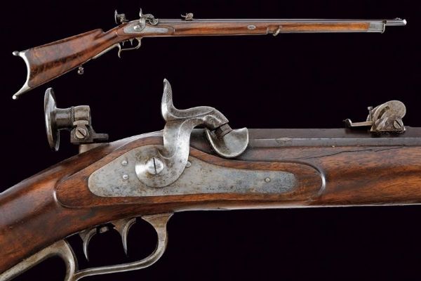 Fucile da tiro a luminello sul tipo della carabina federale Mod. 1851 di Zoller  - Asta Rare Armi Antiche e Militaria da tutto il mondo - Associazione Nazionale - Case d'Asta italiane