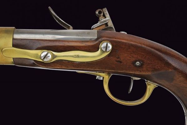 Pistola a pietra focaia AN XIII  - Asta Rare Armi Antiche e Militaria da tutto il mondo - Associazione Nazionale - Case d'Asta italiane