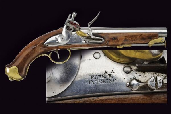 Pistola a pietra focaia da marina  - Asta Rare Armi Antiche e Militaria da tutto il mondo - Associazione Nazionale - Case d'Asta italiane
