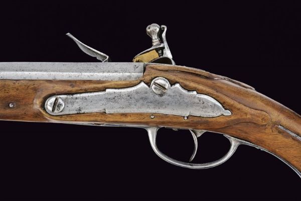 Pistola a pietra focaia  - Asta Rare Armi Antiche e Militaria da tutto il mondo - Associazione Nazionale - Case d'Asta italiane
