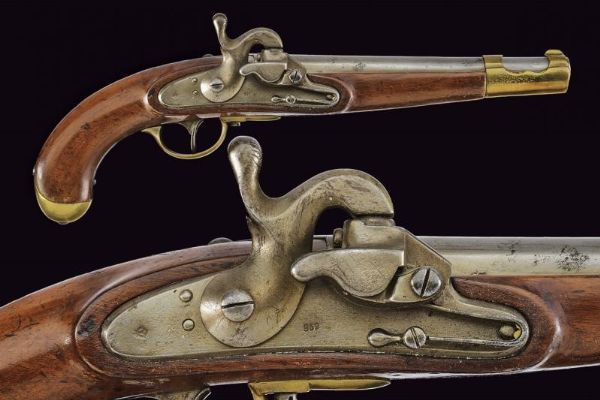 Pistola da cavalleria Augustin mod. 1851  - Asta Rare Armi Antiche e Militaria da tutto il mondo - Associazione Nazionale - Case d'Asta italiane
