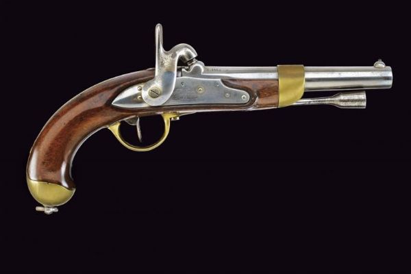 Pistola a luminello mod. 1822 T bis  - Asta Rare Armi Antiche e Militaria da tutto il mondo - Associazione Nazionale - Case d'Asta italiane