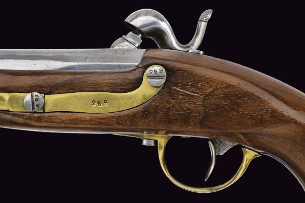 Pistola da gendarmeria a luminello di Mazzocchi  - Asta Rare Armi Antiche e Militaria da tutto il mondo - Associazione Nazionale - Case d'Asta italiane