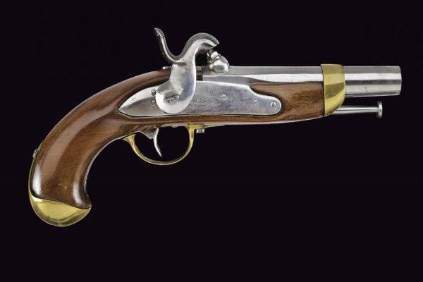 Pistola da gendarmeria a luminello di Mazzocchi  - Asta Rare Armi Antiche e Militaria da tutto il mondo - Associazione Nazionale - Case d'Asta italiane