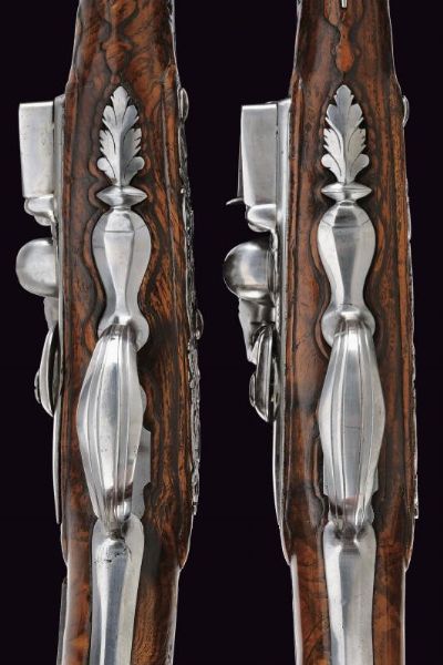 Paio di elenganti pistole a pietra focaia di Devillers  - Asta Rare Armi Antiche e Militaria da tutto il mondo - Associazione Nazionale - Case d'Asta italiane