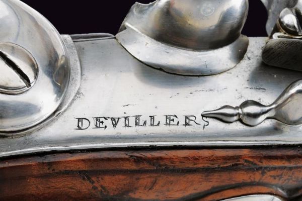 Paio di elenganti pistole a pietra focaia di Devillers  - Asta Rare Armi Antiche e Militaria da tutto il mondo - Associazione Nazionale - Case d'Asta italiane