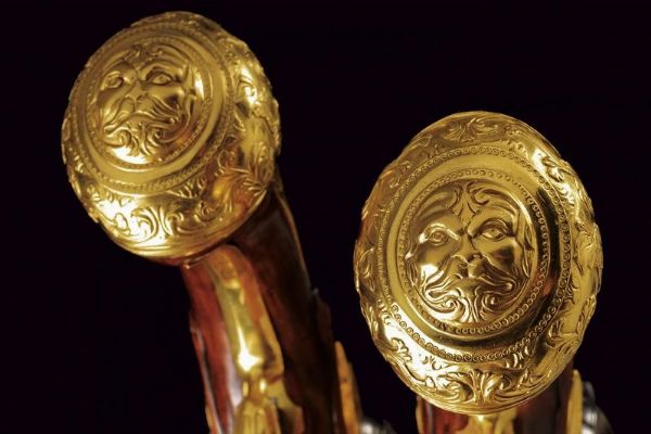 Raro paio di pistole a pietra focaia di Daniel Thiermay appartenute al Duca di Wurttemberg  - Asta Rare Armi Antiche e Militaria da tutto il mondo - Associazione Nazionale - Case d'Asta italiane