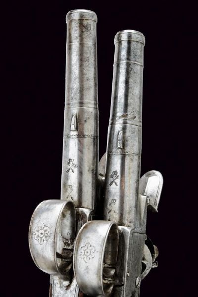 Paio di mazzagatti a pietra focaia  - Asta Rare Armi Antiche e Militaria da tutto il mondo - Associazione Nazionale - Case d'Asta italiane