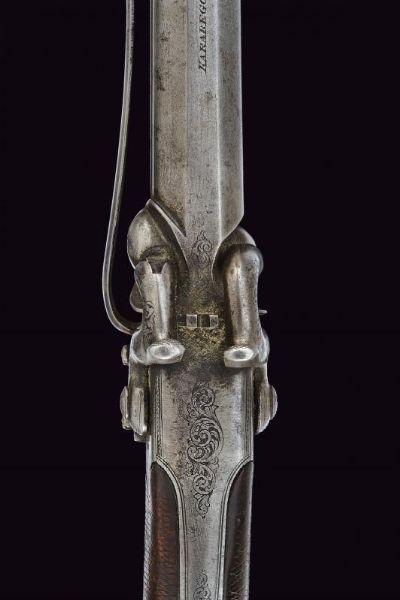 Pistola a luminello a due canne sovrapposte di Karabegof  - Asta Rare Armi Antiche e Militaria da tutto il mondo - Associazione Nazionale - Case d'Asta italiane