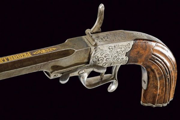 Rara pistola a luminello da tiro di Perrin Le Page  - Asta Rare Armi Antiche e Militaria da tutto il mondo - Associazione Nazionale - Case d'Asta italiane