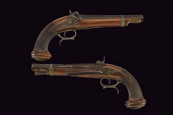 Paio di pistole a Luminello  - Asta Rare Armi Antiche e Militaria da tutto il mondo - Associazione Nazionale - Case d'Asta italiane