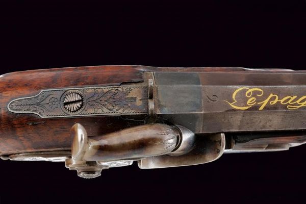 Paio di belle pistole a luminello da ufficiale di Le Page  - Asta Rare Armi Antiche e Militaria da tutto il mondo - Associazione Nazionale - Case d'Asta italiane