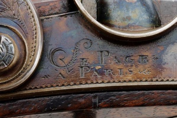 Paio di belle pistole a luminello da ufficiale di Le Page  - Asta Rare Armi Antiche e Militaria da tutto il mondo - Associazione Nazionale - Case d'Asta italiane