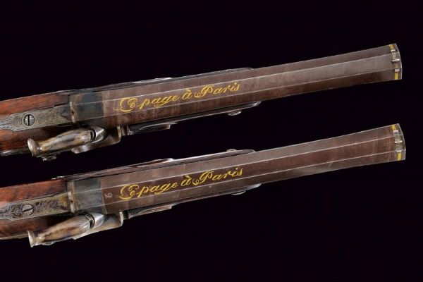 Paio di belle pistole a luminello da ufficiale di Le Page  - Asta Rare Armi Antiche e Militaria da tutto il mondo - Associazione Nazionale - Case d'Asta italiane