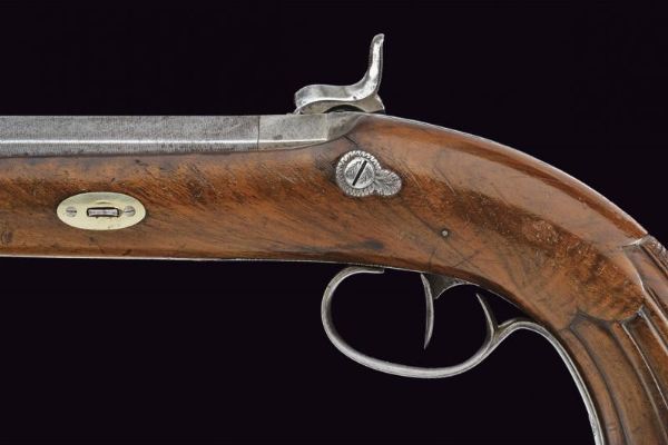 Paio di pistole a luminello di Flachat in cassetta  - Asta Rare Armi Antiche e Militaria da tutto il mondo - Associazione Nazionale - Case d'Asta italiane