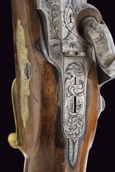 Paio di pistole a luminello da tiro in cassetta  - Asta Rare Armi Antiche e Militaria da tutto il mondo - Associazione Nazionale - Case d'Asta italiane