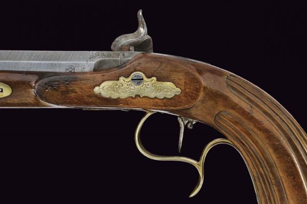 Paio di pistole a luminello da tiro in cassetta  - Asta Rare Armi Antiche e Militaria da tutto il mondo - Associazione Nazionale - Case d'Asta italiane