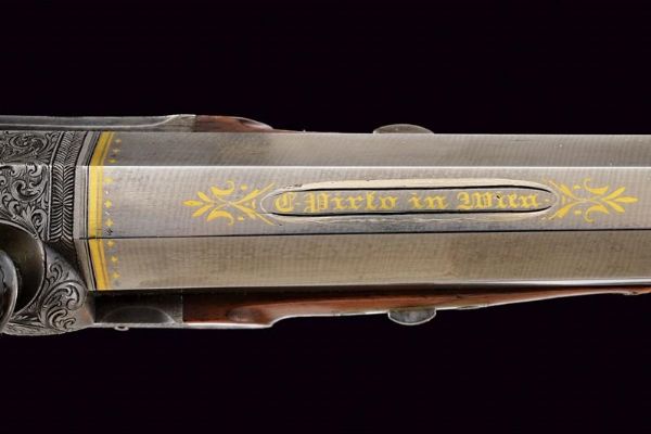 Paio di straordinarie di pistole a luminello di Carl Pirko  - Asta Rare Armi Antiche e Militaria da tutto il mondo - Associazione Nazionale - Case d'Asta italiane