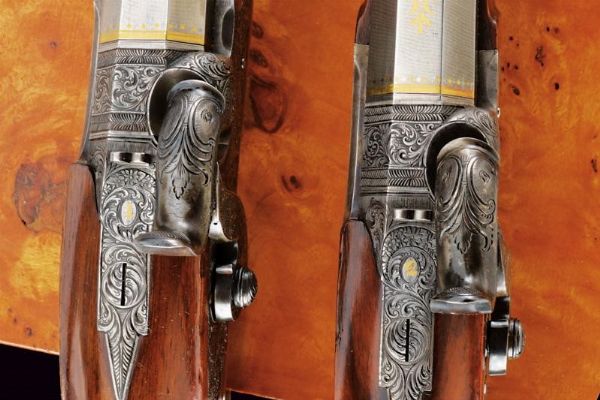 Paio di straordinarie di pistole a luminello di Carl Pirko  - Asta Rare Armi Antiche e Militaria da tutto il mondo - Associazione Nazionale - Case d'Asta italiane