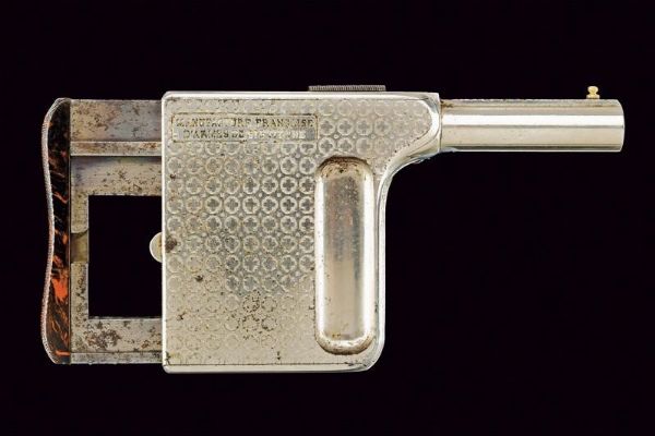 Pistola da palmo Mitrailleuse  - Asta Rare Armi Antiche e Militaria da tutto il mondo - Associazione Nazionale - Case d'Asta italiane